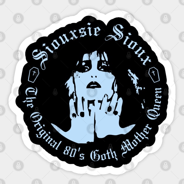 Siouxsie Blue Sticker by Swallow Group